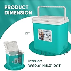 LifeBROS 17Qt Insulated Portable Cooler Leak-Proof