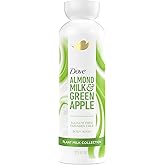 Dove Plant Milk Cleansing Body Wash Almond Milk & Green Apple for Moisturized Skin Gentle Cleanser, No Sulfates or Parabens, pH balanced 17.5 fl oz