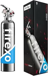 Firexo All in One 500ml Stainless Steel Fire Extinguisher Chrome