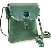 ESSSO Mini Crossbody Bags for Women – Vegetable-Tanned Leather Phone Purses with Crossbody Strap, Retro, Durable & Stylish
