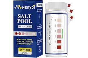 Saltwater Pool Test Strips, 0-8000 ppm, Salt Test Strips