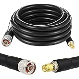 XRDS -RF KMR400 SMA to N Cable 10ft, N-Male to SMA-Male Connector Low Loss Extension Cable 50 Ohm SMA Cable for 3G/4G/5G/LTE/