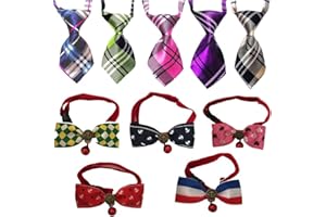 Lebbeen 10pcs/Pack,Cool Gentle Stylish Adjustable Pet Teddy Cat Dog Rabbit Bow Ties Necktie