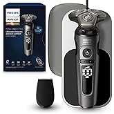 Philips Norelco S9000 Prestige Electric Shaver with Qi-Charger, Precision Trimmer and Premium Case, SP9872/86