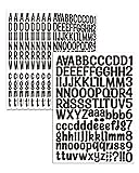 Uniclife 10 Sheets Letter Stickers, 1260 Pcs