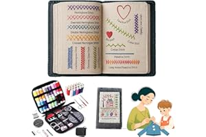 Embroidery Stitch book - Embroidery Stitch Book Kit Embroidering Sewing Kit for Beginners with Instructional Tutorial DIY Nee