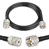 MOOKEERF PL-259 UHF CB Coax Cable 3FT, RG58 PL-259
