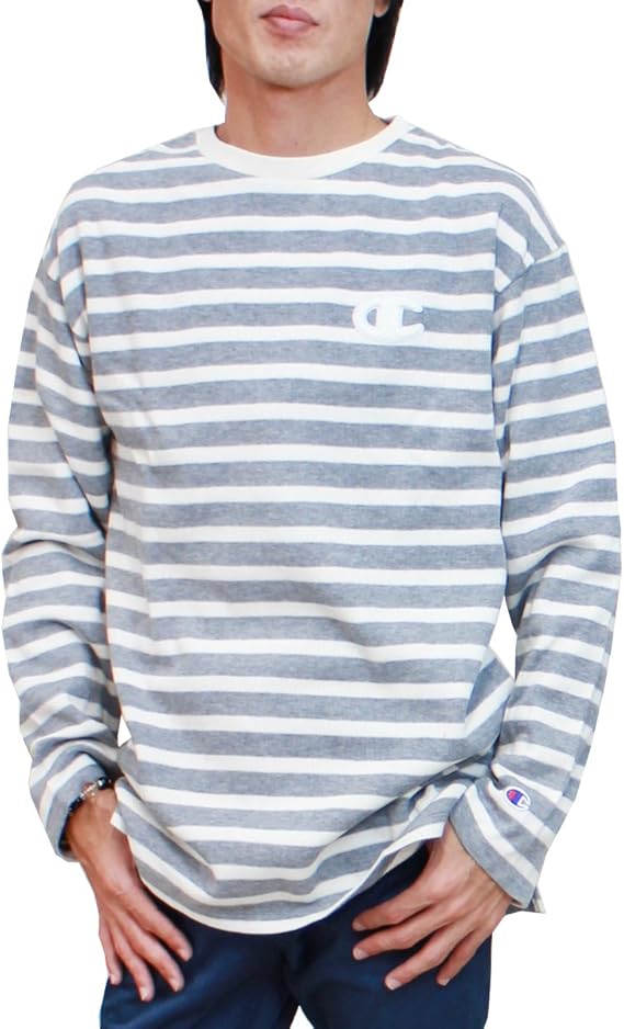 Amazon チャンピオン Champion ビッグシルエット ボーダーロングtシャツ メンズ A1 4 Xs オックスフォードグレー Tシャツ カットソー 通販 Amazon チャンピオン Champion ビッグシルエット ボーダーロングtシャツ メンズ A1 4 Xs オックスフォードグレー Tシャツ カットソー 通販