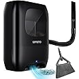 GAVASTO Pro Touchless Vacuum Automatic Dustpan - Ultra Fast & Powerful - Great for Sweeping Salon Pet Hair Food Dirt Kitchen, Canister Vacuum Cleaner Trash Can, Bagless, Auto Sensors, 1500 Watt-Black
