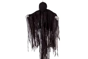 JOYIN 63” Halloween Decorations Outdoor Grim Reaper,Dark Faceless Hanging Ghost Decor in Black Horror Robe for Halloween Yard Tree Graveyard Hanging Decorations Haunted House Outside Decor
