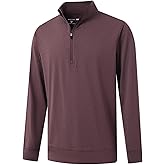 M MAELREG Quarter Zip Pullover Men Moisture Wicking Performance Heather Midlayer Golf 1/4 Zip Pullover Mens Sweatshirt