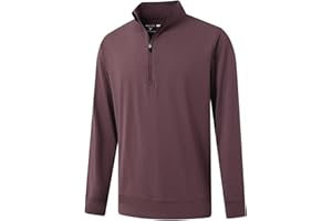 M MAELREG Quarter Zip Pullover Men Moisture Wicking Performance Heather Midlayer Golf 1/4 Zip Pullover Mens Sweatshirt