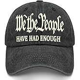 We The People Have Had Enough Hat for Womens Cool Washed Distressed Baseball