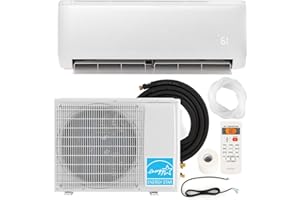 SIMOE 21 SEER2 Mini climatiseur divisé 12 000 BTU sans conduit avec pompe à chaleur de 1 tonne et onduleur, Energy Star, clim