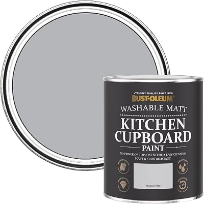 Rust-Oleum Kitchen Cupboard Paint Matt Monaco Mist 750ml Grey