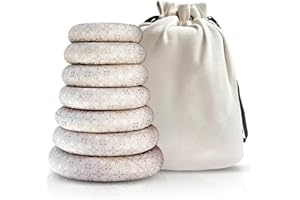 UPCEED 7 Pcs Singing Bowl Cushion Set for 6-12" Tibetan Singing Bowls, Handmade Silk Brocade Round Cushion Pillow for Meditation Sound Healing and Crystal Sound Bowls Accessories(Silver)