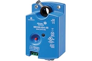 Johnson Controls M9104-IGA-3S Series M9104 Electric Non-Spring-Return Actuator, Floating or On/Off Control, 4 Nm Torque, M3 Screw Terminals