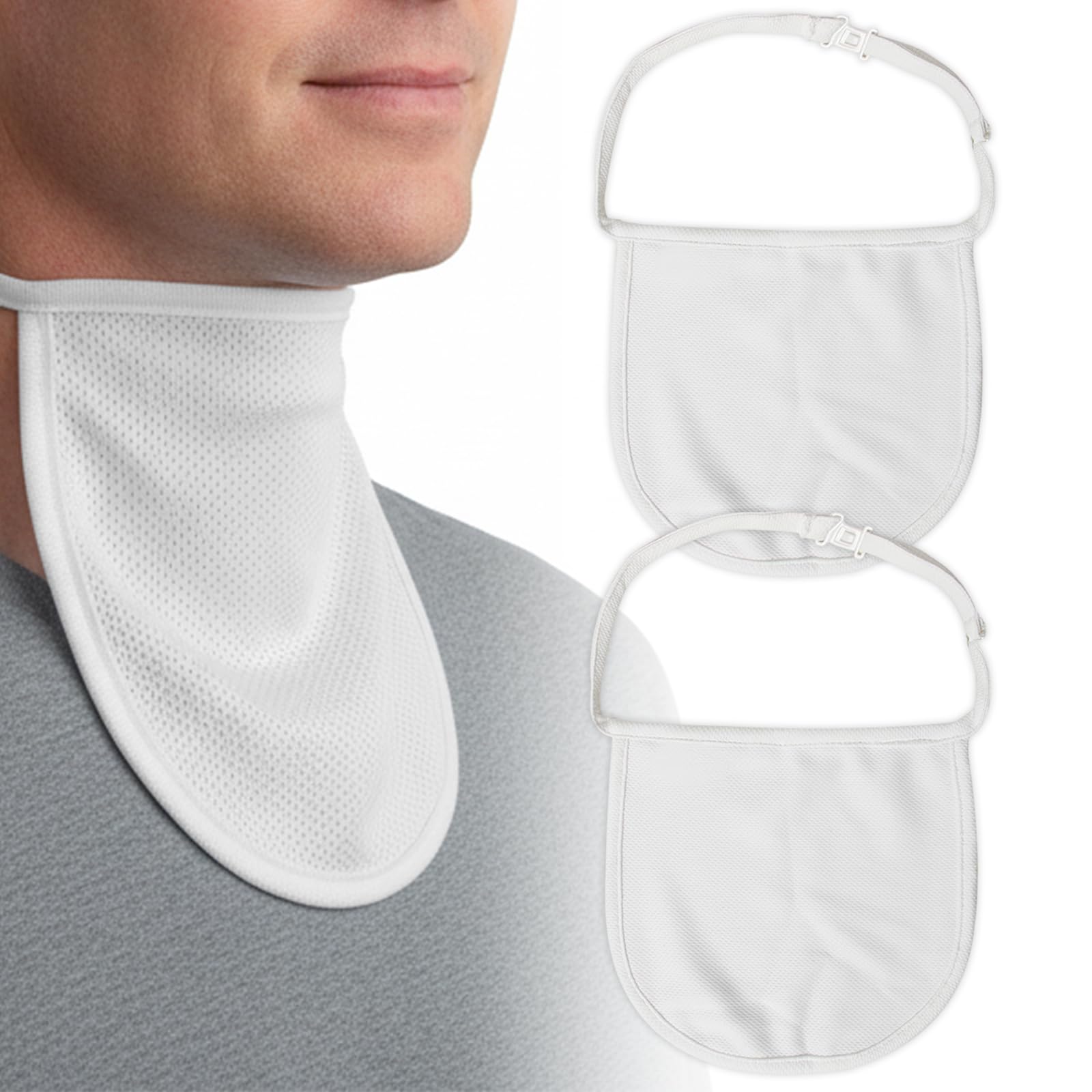 EDWERD Neck Trachea Incision Protector - Stoma Guard Cover Breathable Throat Nursing Shield for Laryngectomy & Tracheostomy, 2 Pcs