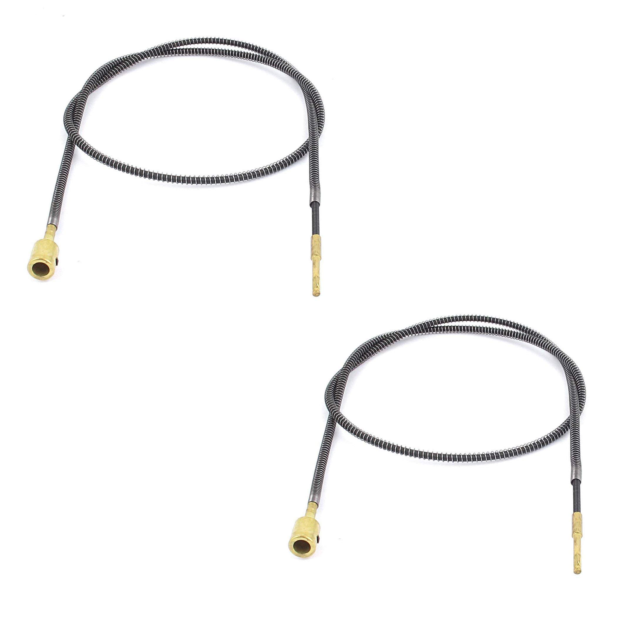 Photo 1 of LDEXIN 2pcs 99cm / 3.2ft Metal Flexible Inner Shaft Cable for Bench Grinder Drill Press Flexible Shaft Rotary Motor