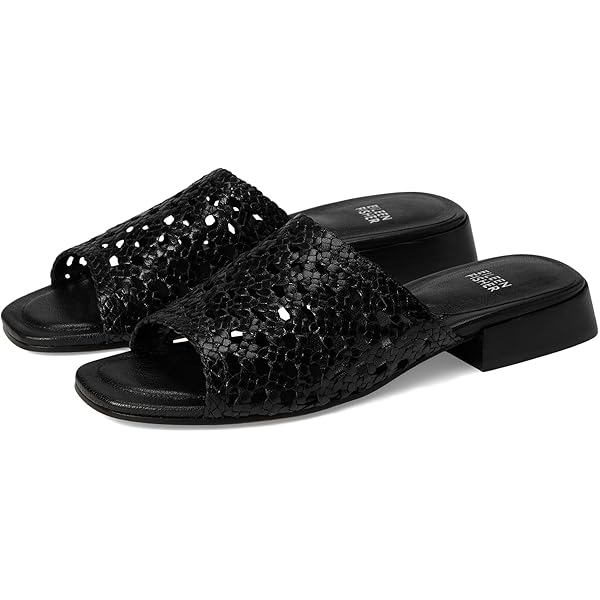 (取寄) アイリーン フィッシャー レディース スライド Eileen Fisher women Folie Slide Black Amazon.com | Eileen Fisher Women's Folie Slide Sandal, Black, 5