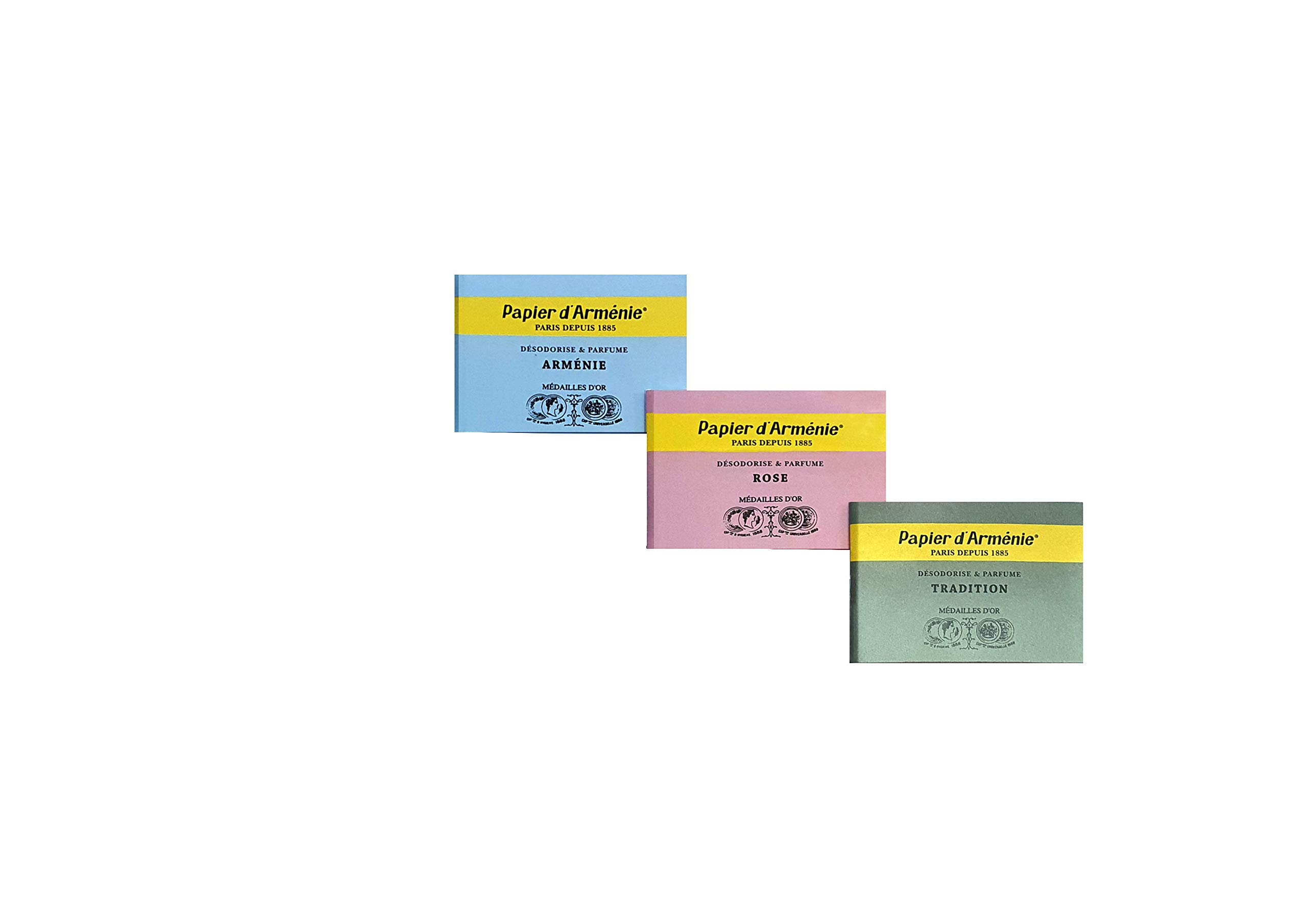 Set of Three Papier d'Arménie fragrances – Three Difference Booklets