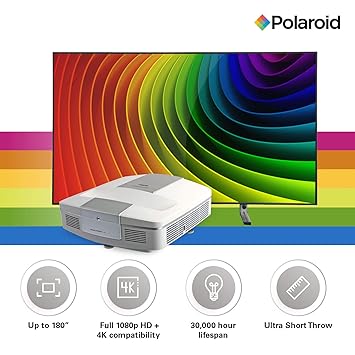 Amazon.com: Polaroid Home Cinema HD U-100 U-200 Ultra Short ...