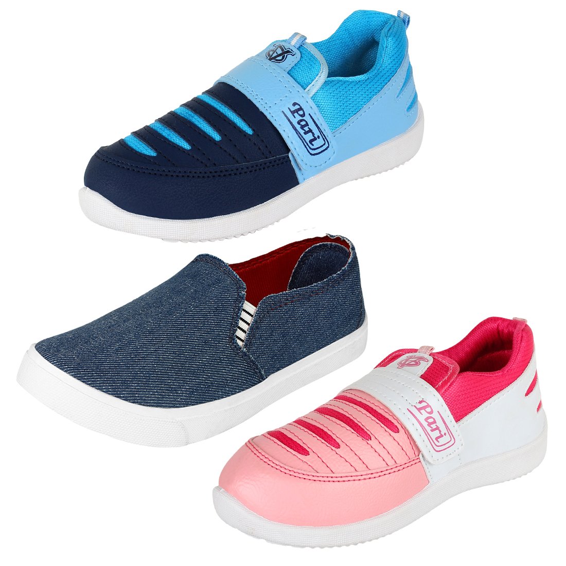 super women combo pack of 3 sports shoes with loafers shoes