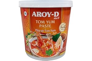 Aroy-D aroy D Tom yum Paste Pate de Curry Tom yum Authentic Thai Recipes 14oz, 400g Product of Thailand