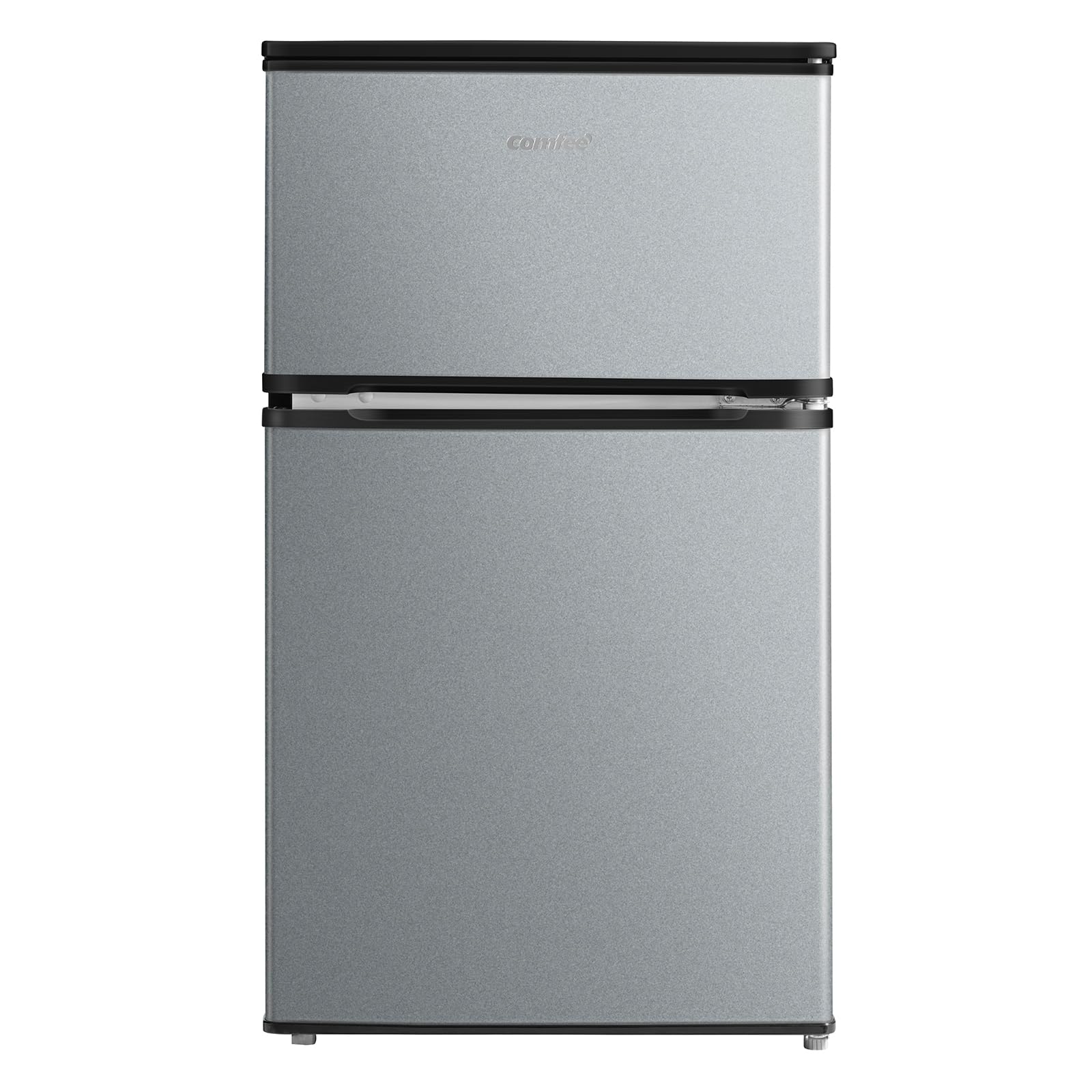 COMFEE' 冷蔵庫 90L インバーター 省エネ 2ドア 右開き シルバー RCD90LS1JP(E) 耐熱天板