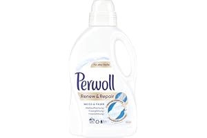Perwoll Renew und Repair Weiß und Faser Feinwaschmittel, 24 (1x 24) Waschladungen, für weiße Wäsche