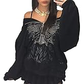 ROAONOCOMO Y2K Aesthetic Zipper Hoodie Sweatshirt Long Sleeve Harajuku Punk Grunge Outfit Retro Vintage Oversized Outwear