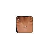 Gold Infinity Heart Necklace for Women, Dainty