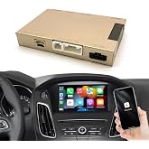 CARabc Wireless Carplay &amp; Android Auto for Ford 2013-2015 Year with Sync2 System, Support Mirrorlink, Navigation, Siri, Camera, USB, CarPlay Retrofit Kit Decoder (Yellow)