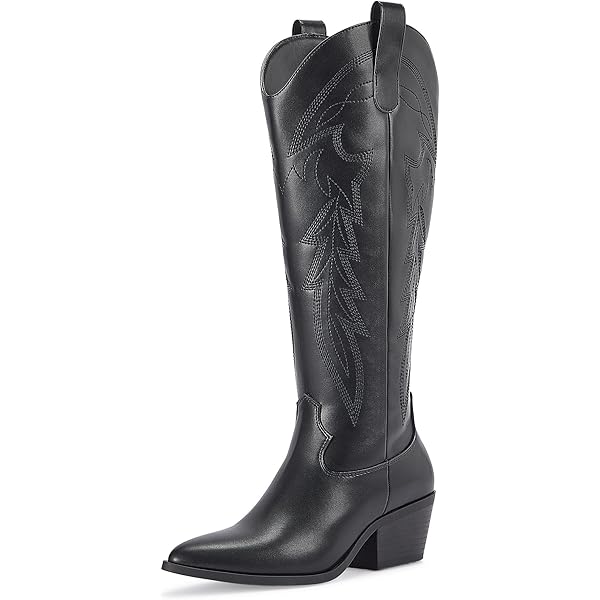 Amazon.com | Dsisskai Women's Leather PU Thigh High Boot