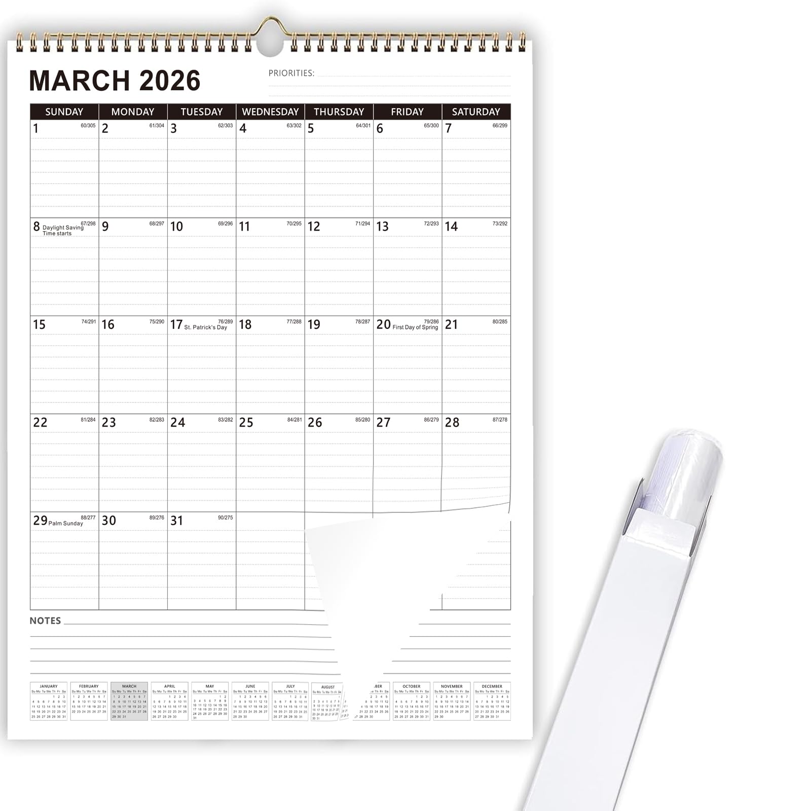 2026-2027 Wall Calendar - Wall Calendar 2026-2027 from Jan 2026 to Jun 2027, 22" x 17", Extra Large Calendar with Thick Paper, Large Ruled Blocks