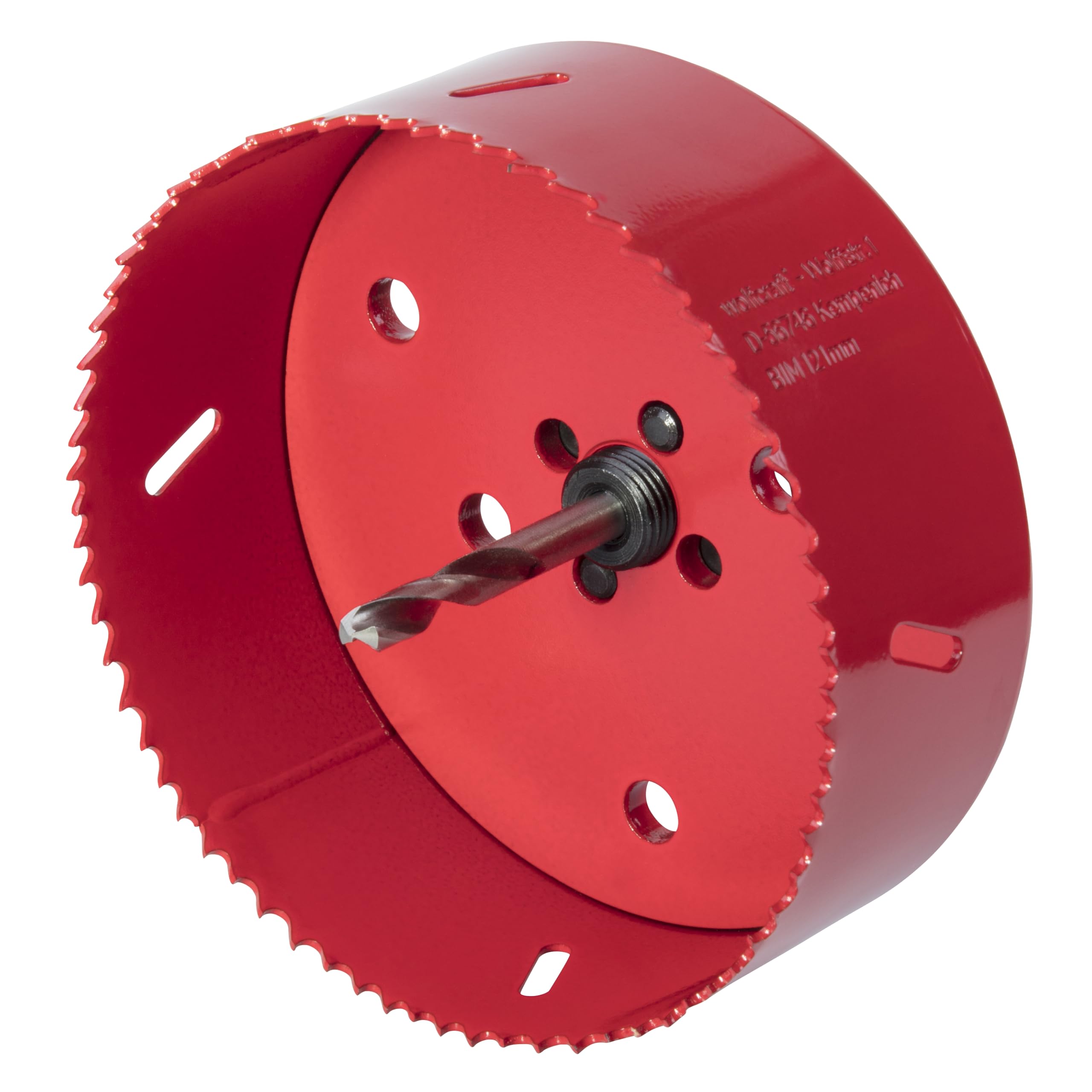 wolfcraft Bi-Metal Hole Saw, Ø 121 mm I 5497000 I For drywall materials, wood, plastics and metals, cutting depth 40 mm