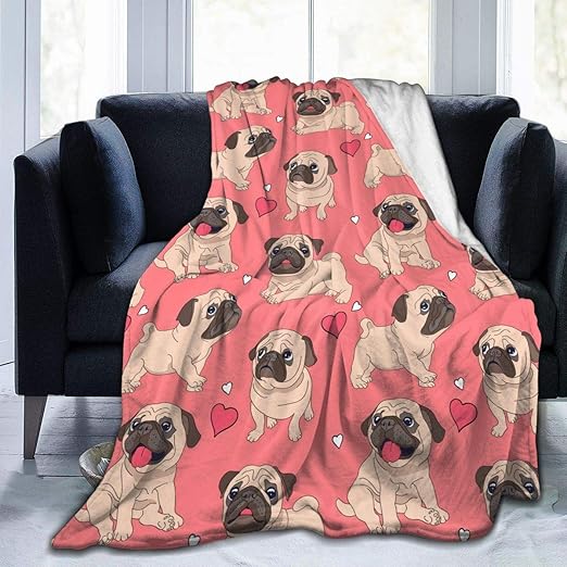 pug blanket amazon