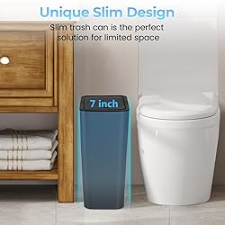 RTWDKFQ 3 Pack 4 Gallon Bathroom Small Trash Can