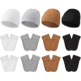 Hercicy 4 Pack Preemie Hat and Mitten Socks Set Cotton Preemie Beanie No Scratch Baby Mitten Nicu Hospital Hat for Boy Girl