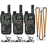 BAOFENG GT-18 Walkie Talkies for Kids Adult, License Free Long Range Rechargeable FRS Two Way Radio,1500mAh Battery, 22 Channels with NOAA, Scan for Camping Hiking Family, 3 Pack