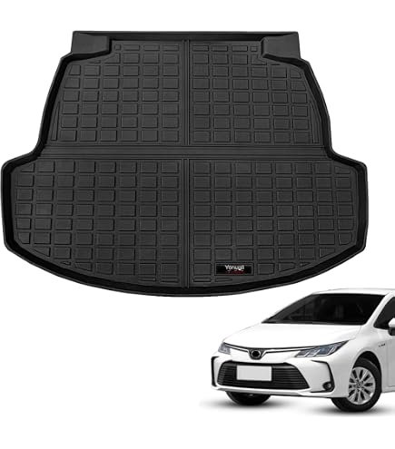 TripleAliners Floor Mats & Trunk Mat & Rear Seatback Cover All Weather TPE Liners Fit for Toyota TripleAliners Floor Mats & Trunk Mat & Rear Seatback Cover All Weather TPE Liners Fit for Toyota
