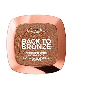 L'Oreal Paris Back to Bronze Matte Powder Bronzer, Sunkiss, 9g