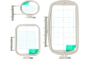 MagnaHoop Embroidery Hoops for Brother SE600 PE550D SE700 PE535 SE400 PE525 PE540D PE500 SE625 SE425 Innovis Babylock Brother Embroidery Machine Hoop (3in1 Set)