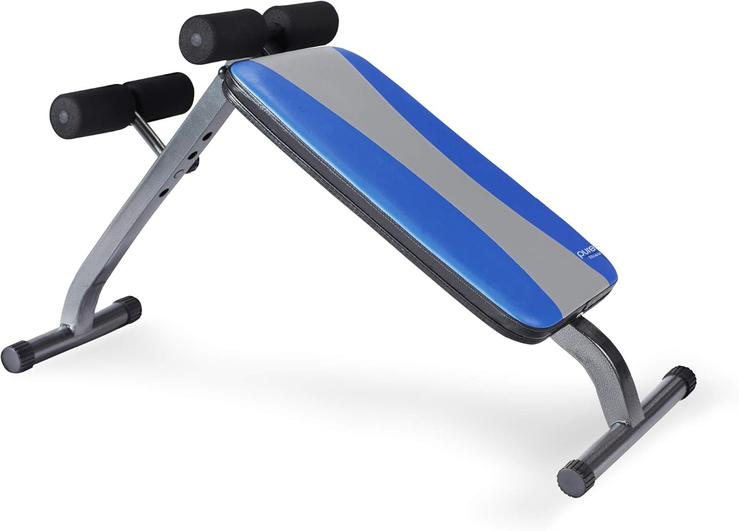 Pure Fitness Adjustable Ab Crunch Sit-Up Bench for toning and training, Foldable and Adjustable Design : Adjustable Weight Benches : Sports & Outdoors