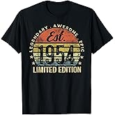 Est 1954 Limited Edition 72nd Birthday Vintage 72 Year Old T-Shirt