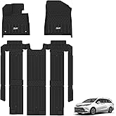 3W Floor Mats for Toyota Sienna 2021-2026 (Only for 7 Seat & Not Fit 25-26 Platinum Edition), TPE All Weather Custom Fit Floor Liner for Sienna XLE/XSE/Limited/Woodland Edition 1st, 2nd and 3rd Row