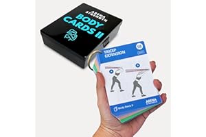 Arena Strength Door Anchor Strap Exercises, in a Simple Card Deck for Resistance Body Bands Workouts. 64 Cards (53 Anchored Exercise Cards + 8 pre-Done routines).