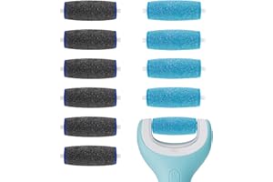 11 Pack Replacement Roller Heads for amop Pedi Refills Electronic Foot File, Include 6 Extra Coarse & 5 Regular Coarse Replac