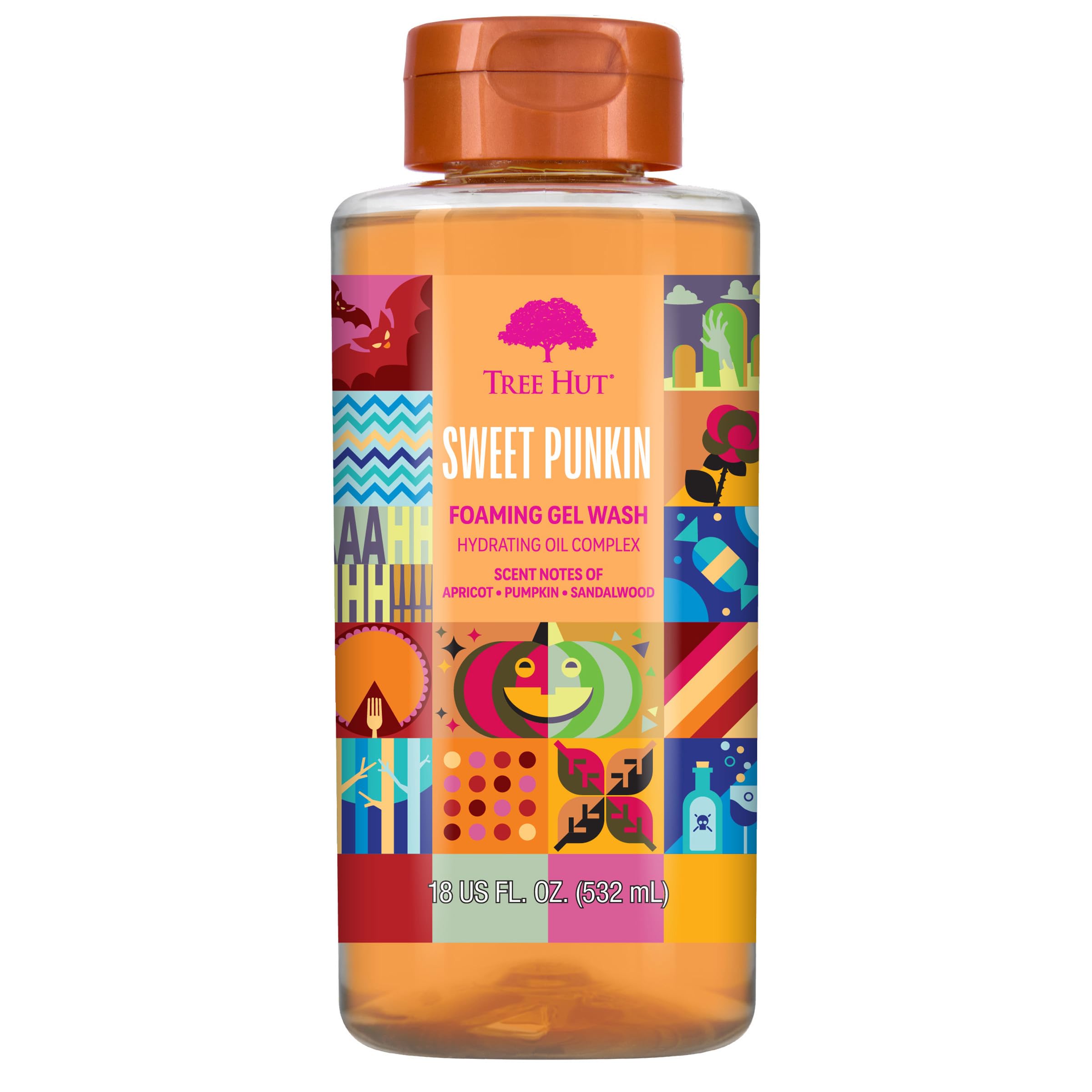 Photo 1 of Tree Hut Sweet Punkin Foaming Gel Wash, Gently Cleanses and Leaves Skin Looking Fresh and Radiant, Body Wash, Fall Limited Edition Scent, 18 fl oz