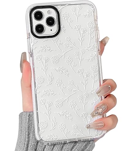 NITITOP Coque Pour IPhone 11 Pro Max Mignon Miroir Noeud Papillon Et Amour Coeur Motif Pour Femmes Filles Ruban Conception Antichoc Brillant Couverture - Rose Pale Noeud